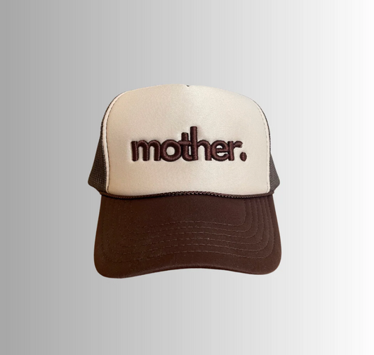 "mother." Embroidered Trucker Hat