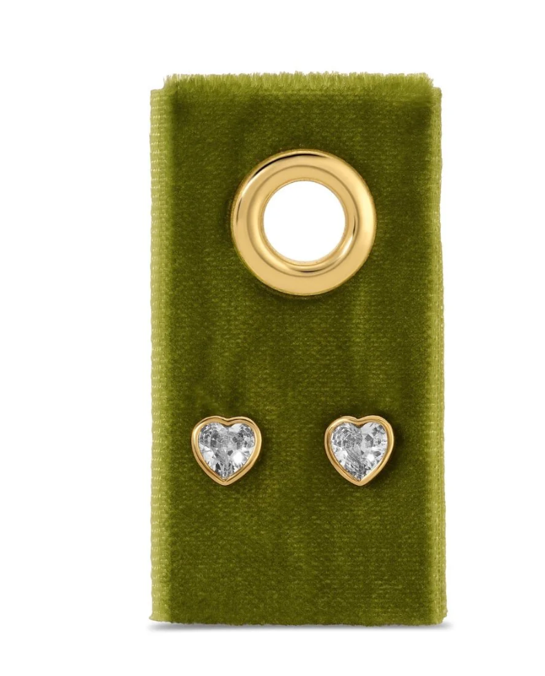 CZ HEART STUD