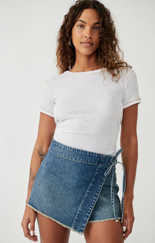 EMMY DENIM SKORT