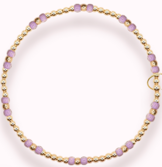 Light Purple Hazel Bracelet - Standard 6.75 inch
