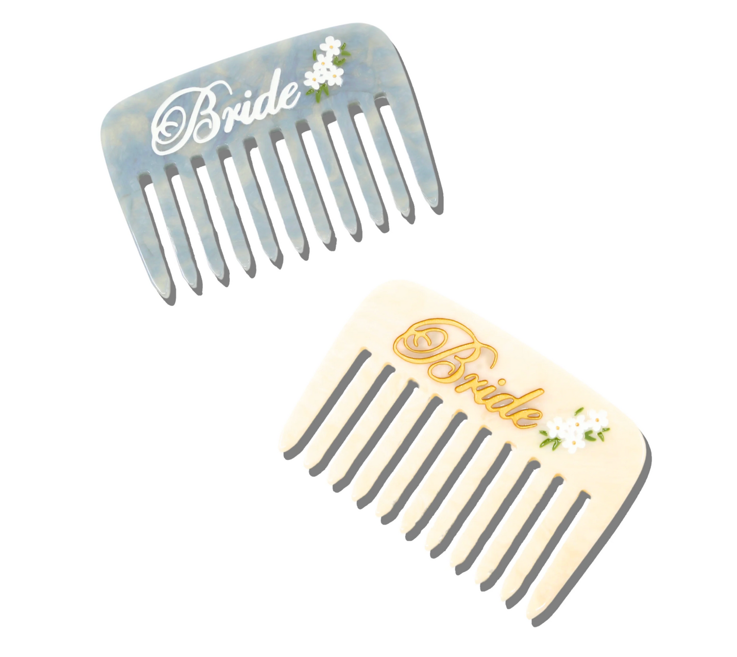 HAND-PAINTED BRIDE POCKET COMB