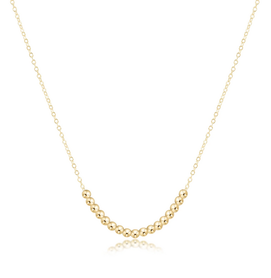 16" Necklace Gold - Beaded Bliss Small Gold