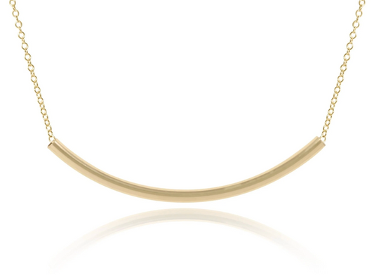 16" Necklace Gold - Bliss Bar Gold