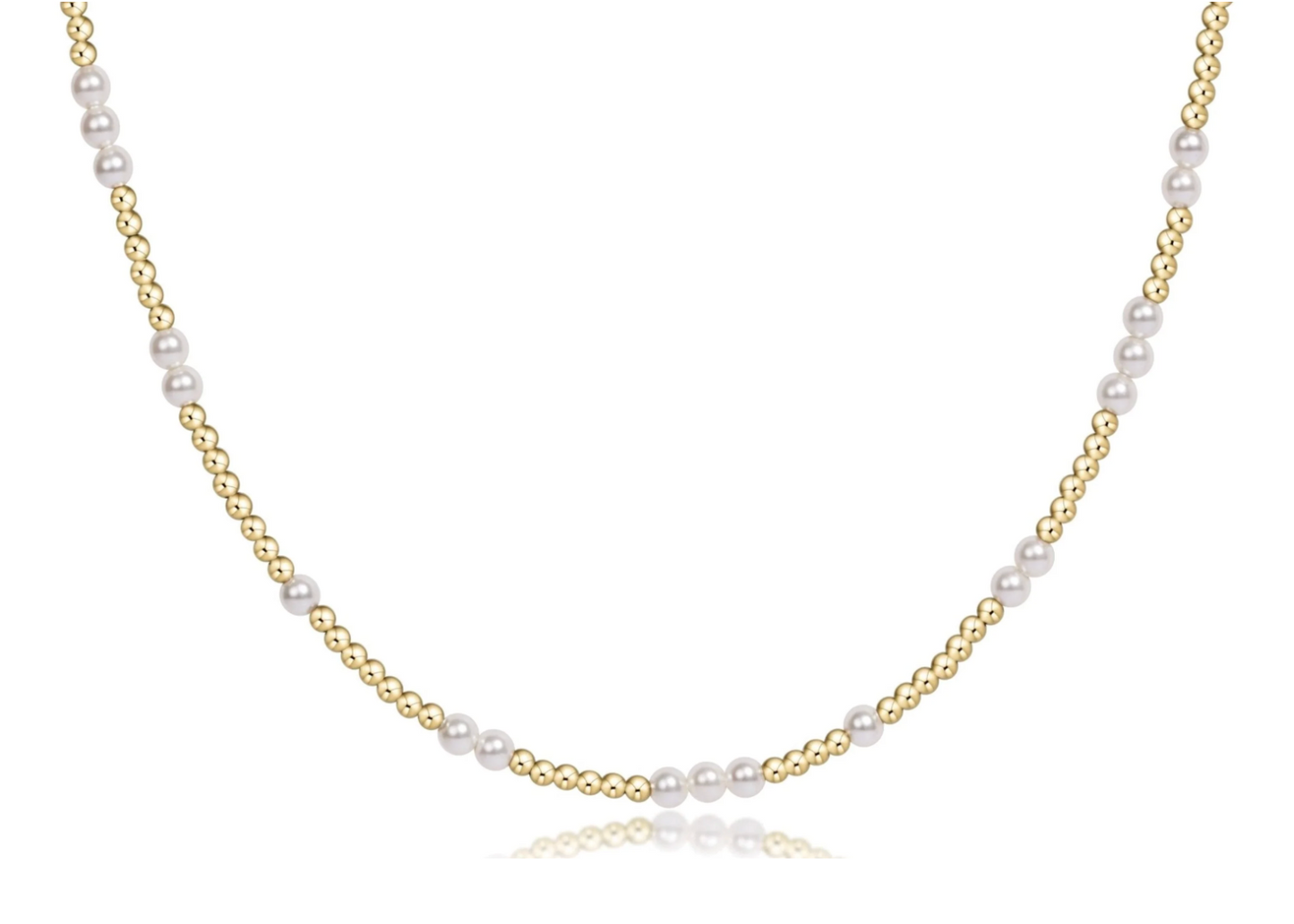 17" Choker Beaded - Hope Unwritten Pearl 3mm
