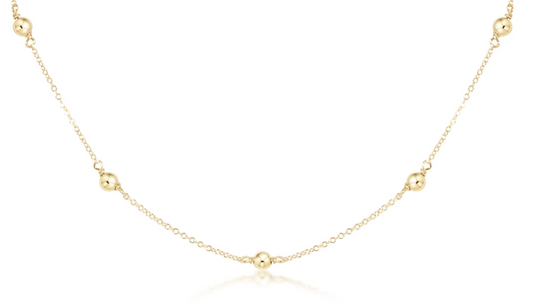 15" Choker Simplicity Chain Gold - Classic Gold 4m