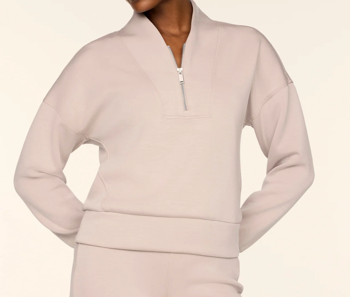 SPANX AIRESSENTIALS® SHAWL COLLAR HALF ZIP