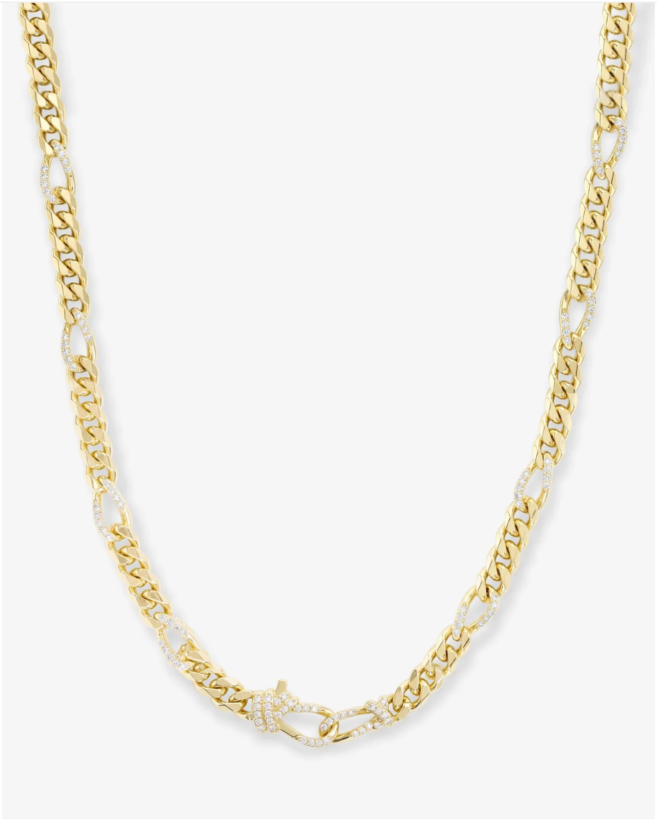 Knot Figaro Chain Necklace