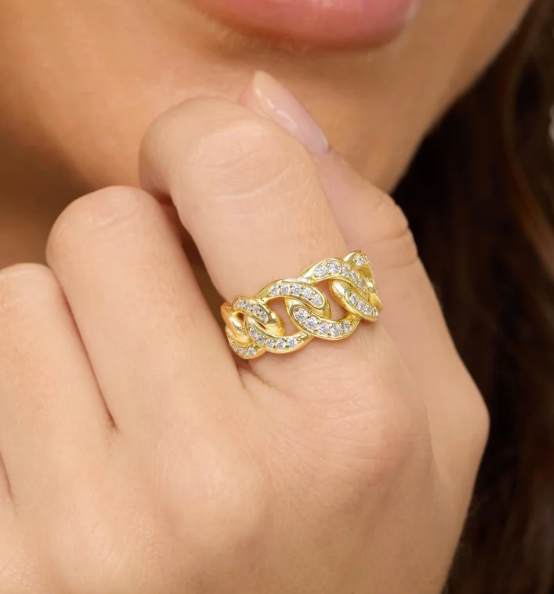 Graduated Pavé Julian Ring