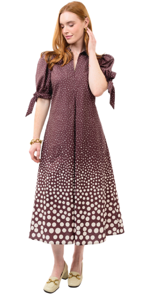 GRADUATING DOT DRESS