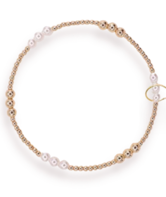 ILY Gold + Pearl Alternating Bracelet