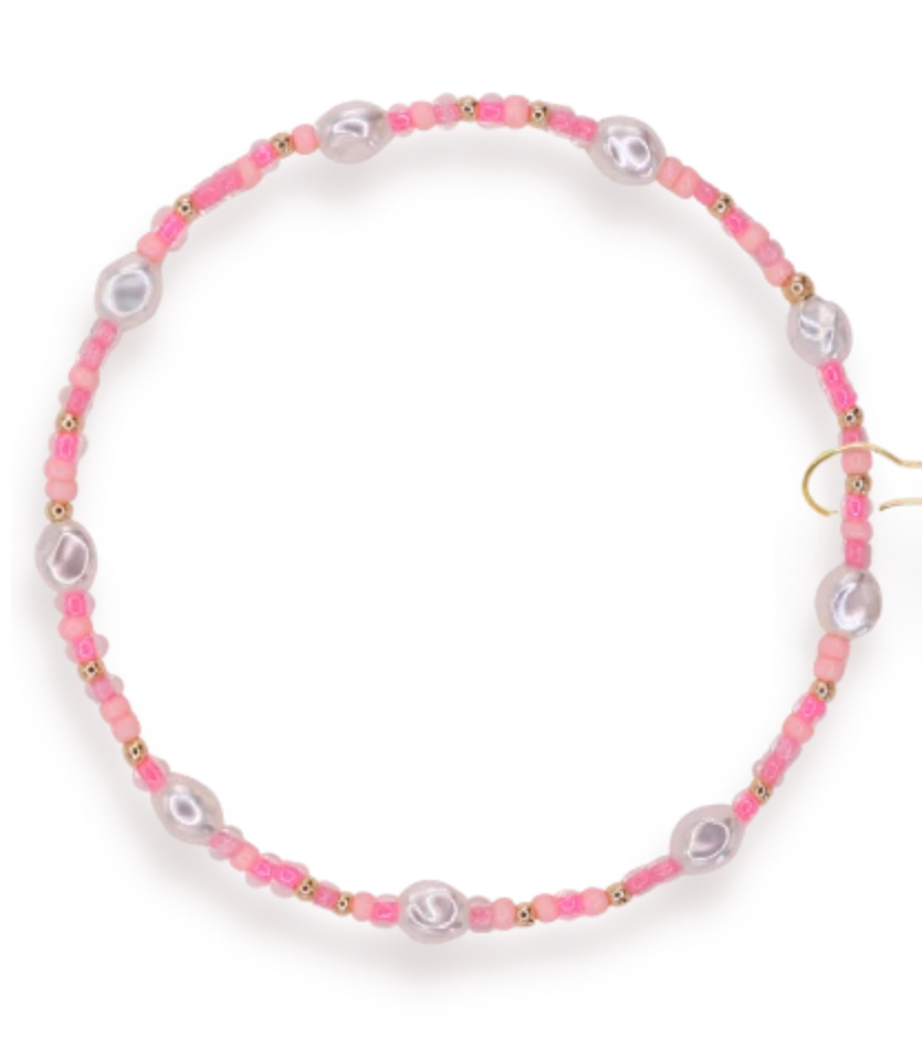 Flamingo Sprinkle Pearl Anklet