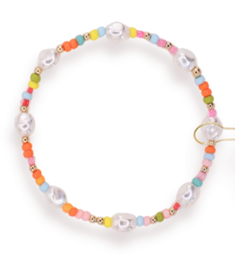 Snowcone Sprinkle Pearl Bracelet
