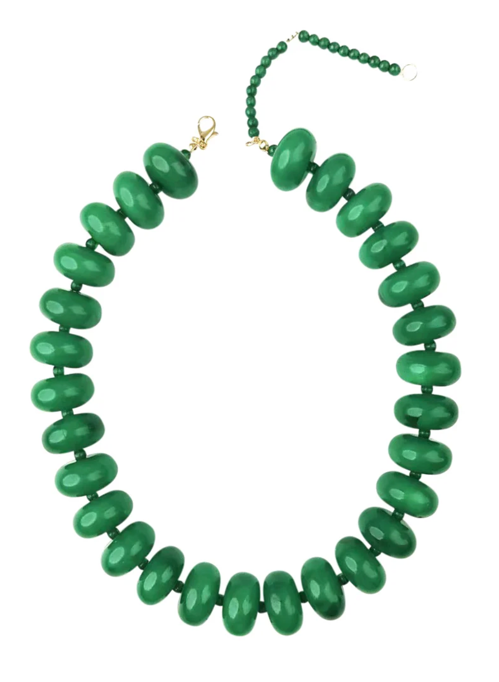 BAILEY BEADED NECKLACE-GREEN