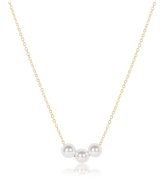 16" Necklace Gold - Joy Pearl