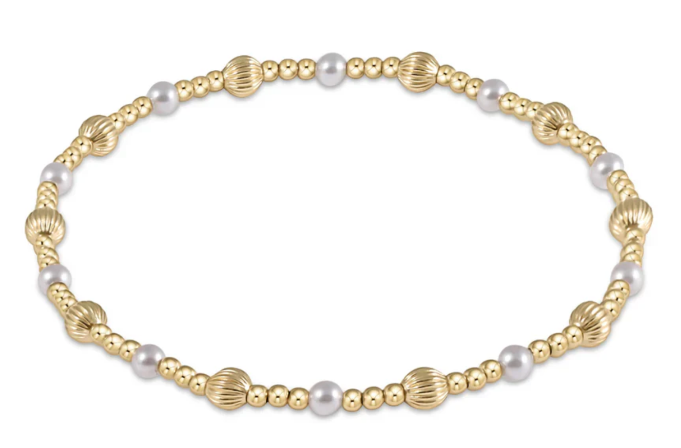 Dignity Sincerity Pattern 4MM Bracelet Pearl