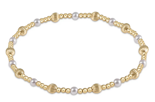 Dignity Sincerity Pattern 4MM Bracelet Pearl