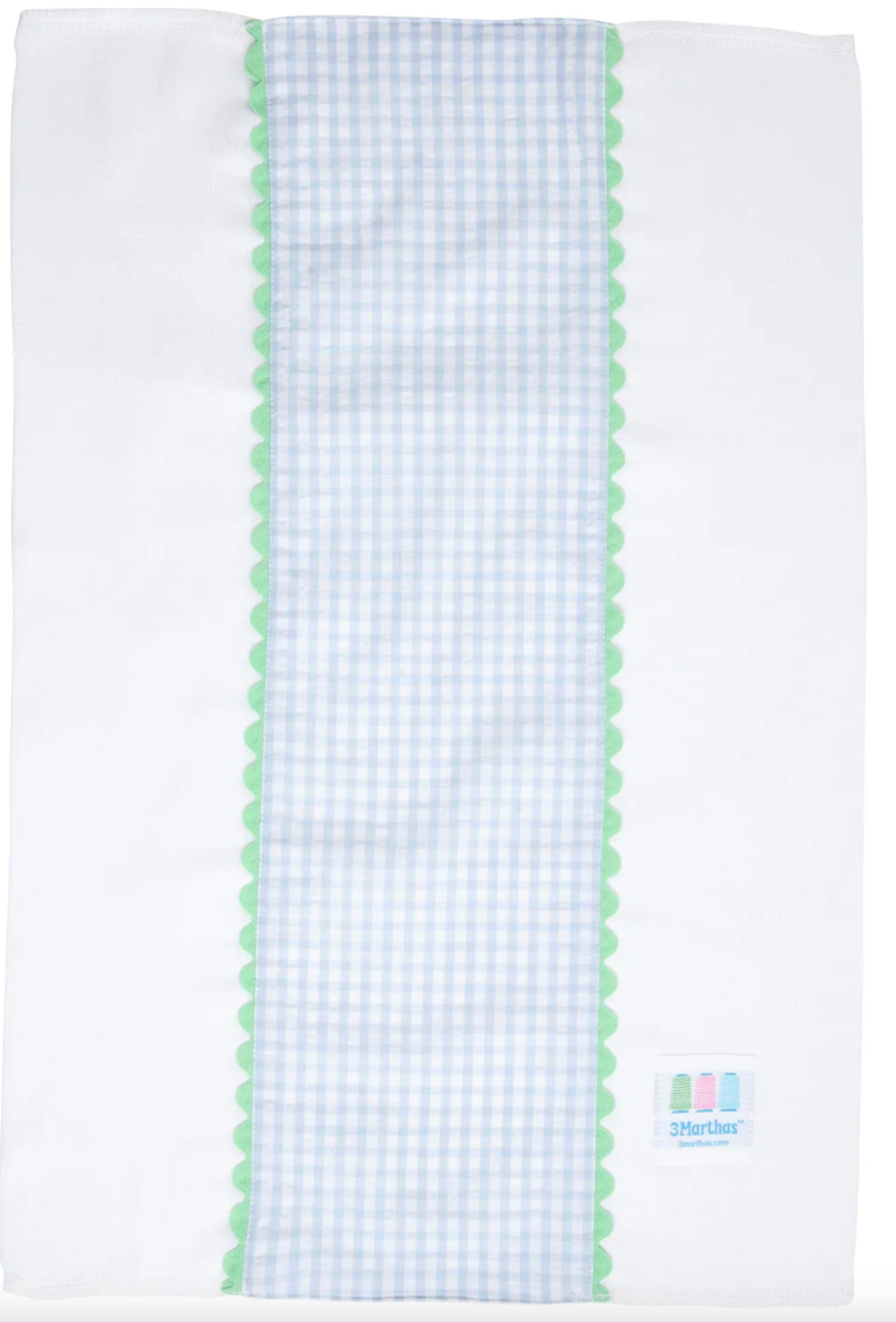 Big Check Fancy Fabric Burp