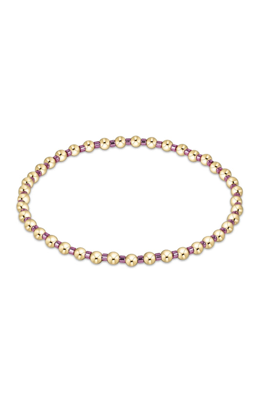 Hope Grateful Bracelet - Pink Metallic