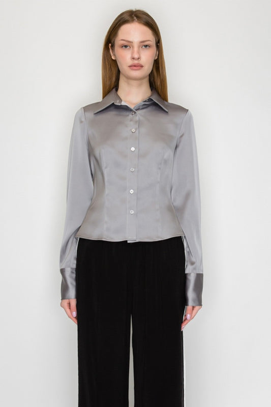 SATIN SHIRTS -SET