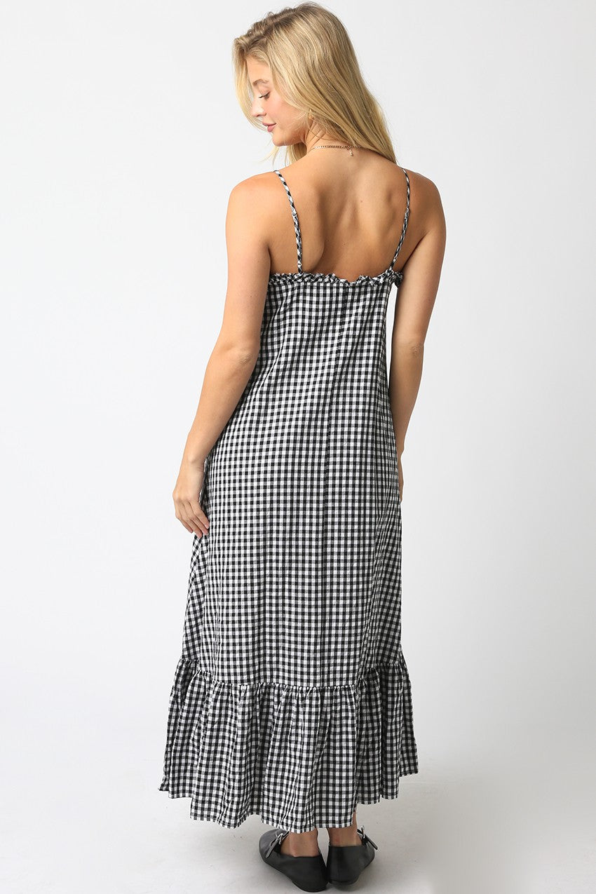 Taylor Gingham Maxi Dress