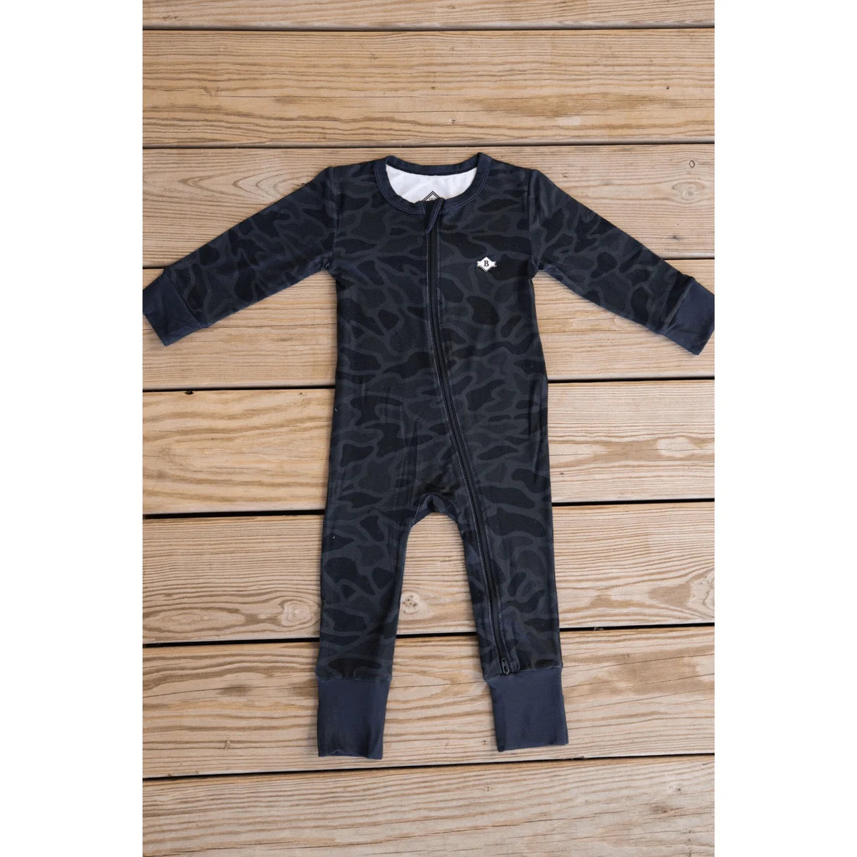 Baby Zip Up - Black Camo 3/6M