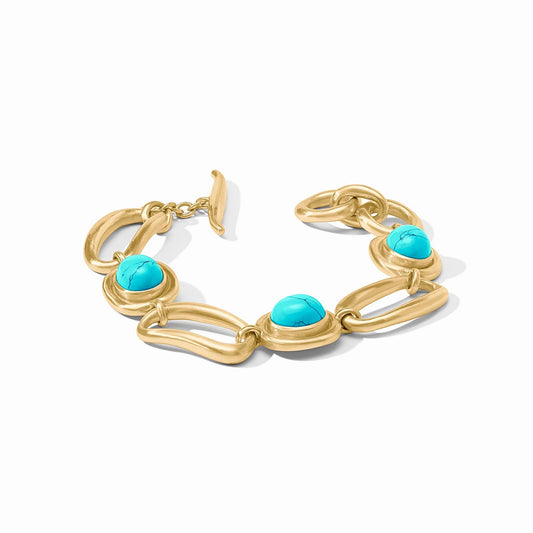 Wave Stone Bracelet Turquoise Blue