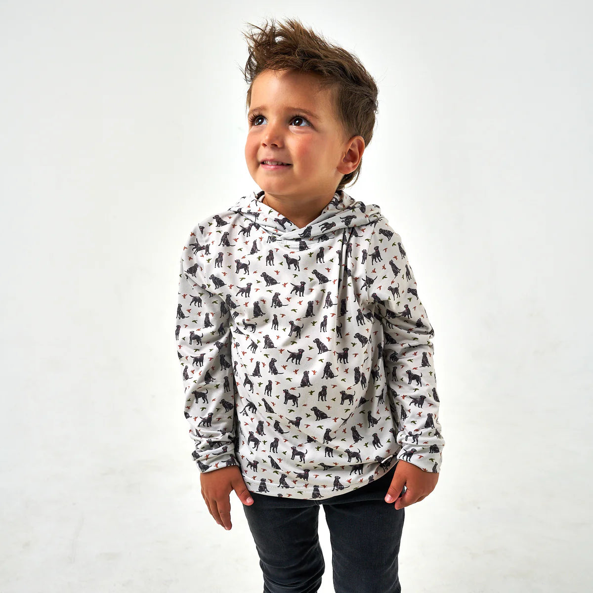 Youth - Performance Hoodie - Ducks And Dogs Xsmall (4)