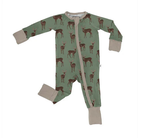 LS Zip PJ - Deer 3-6 mo