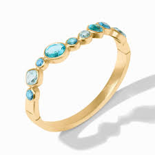 Kaleidoscope Hinge Bangle Bahamian Blue