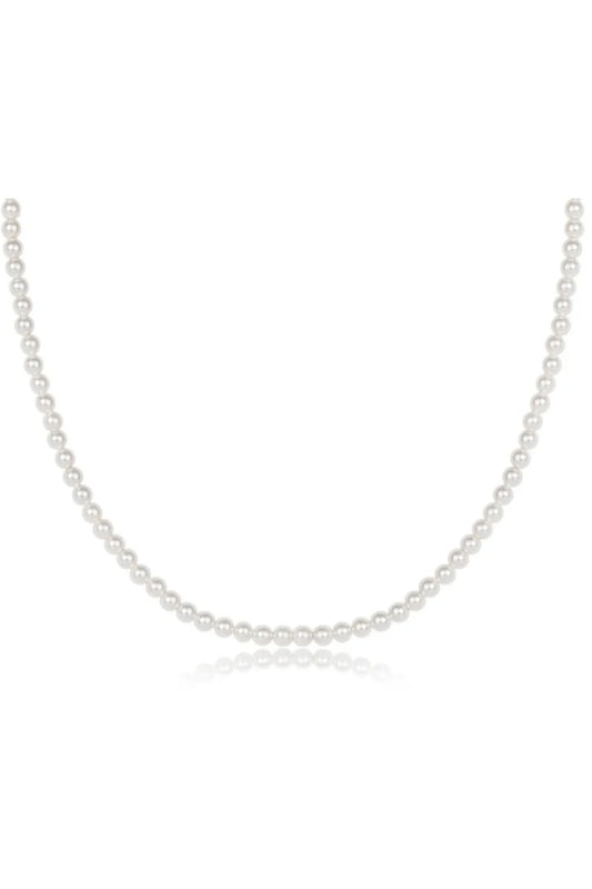 15" Choker Classic Pearl 4mm Bead