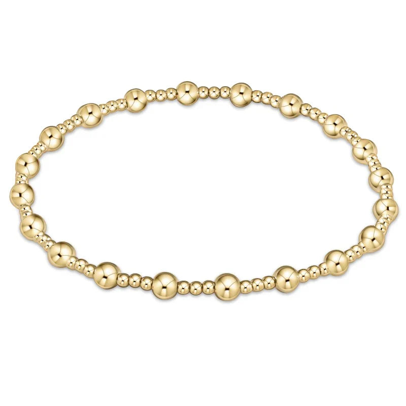 enewton Extends - Classic Sincerity Pattern 5mm Bead Bracelet - Gold