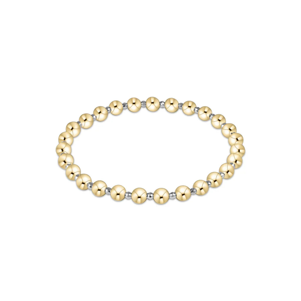 Silver Faceted Hematite Grateful Pattern 5mm Bead Bracelet