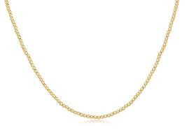 15" Choker Classic Gold 2mm Bead - Inspire Small Gold Charm