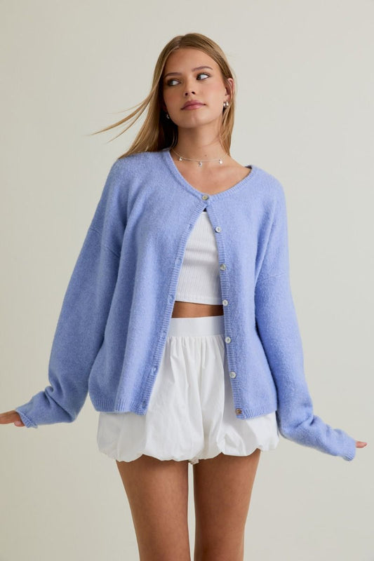 LONG SLEEVE SWEATER CARDIGAN