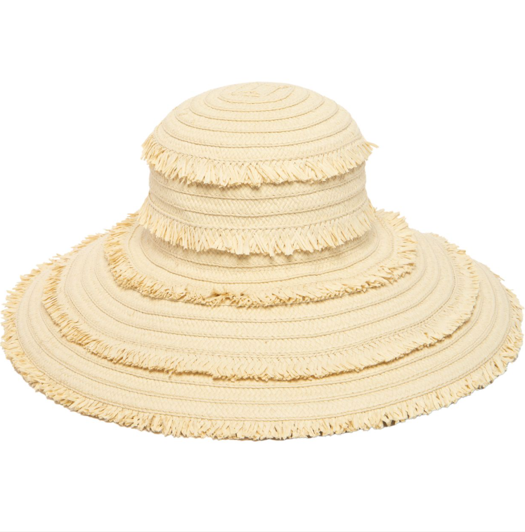 OLAS FRINGE WIDE BRIM SUN HAT