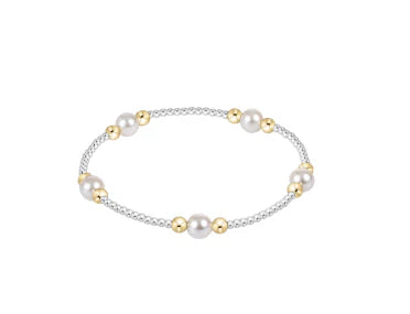 Purpose Pearl 6mm Bead Bracelet - Mixed Metal
