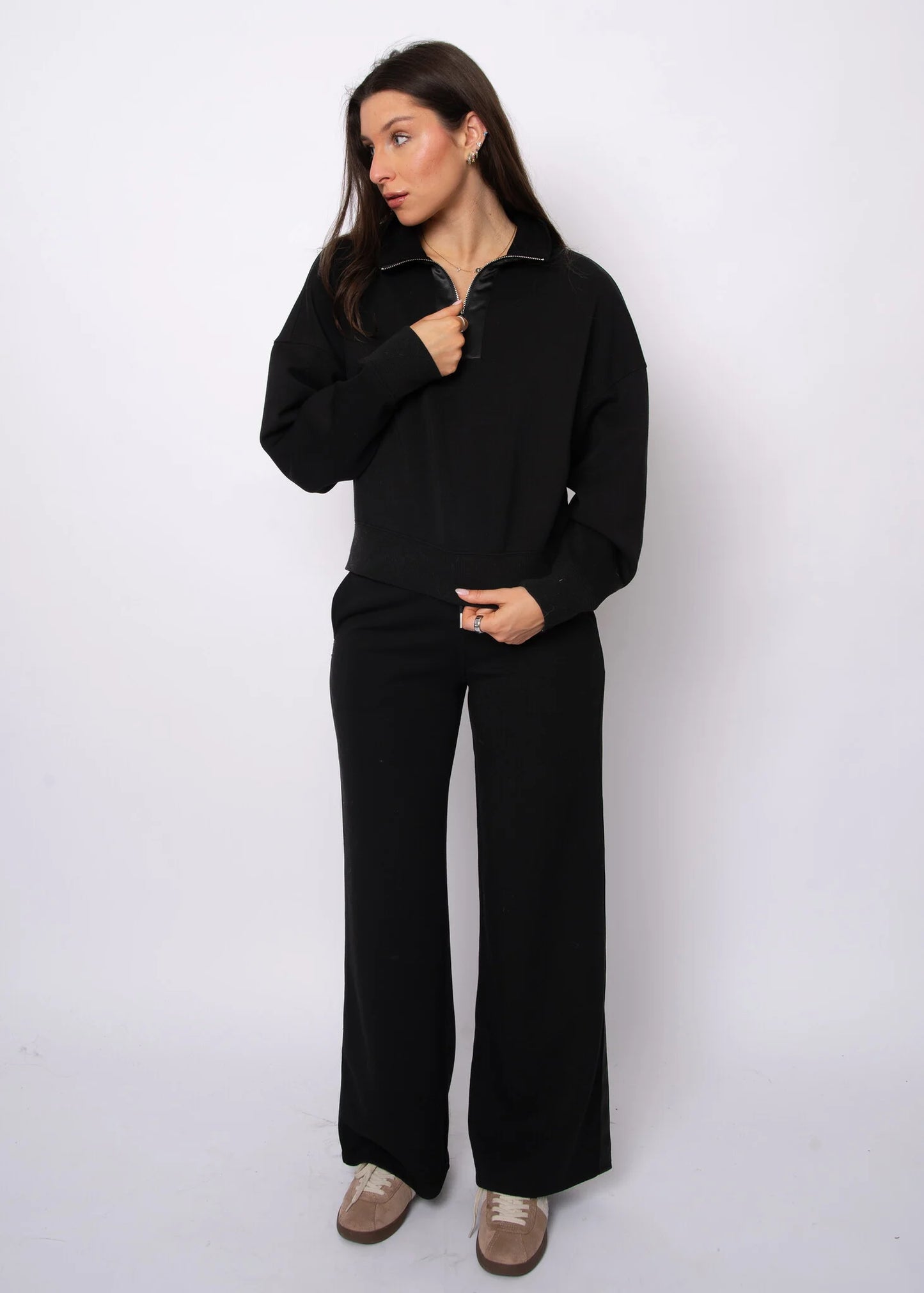 ERIKA SOFT KNIT WITH SATIN