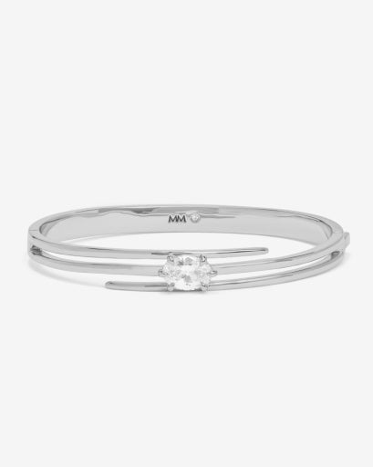 She's On Point Lasso Cuff Silver