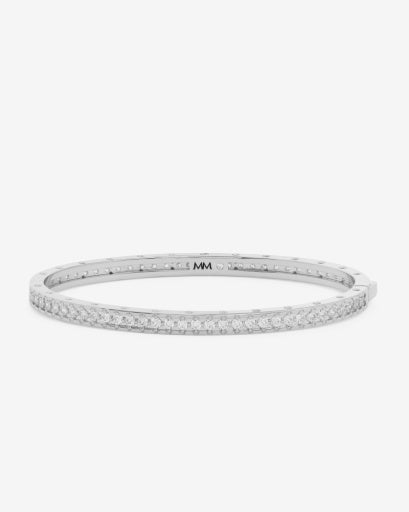 Ashley Pave Cuff 4mm Silver