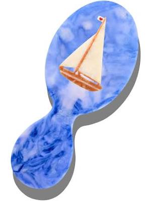 Hand-painted Sail Boat Handbag Hero Brush