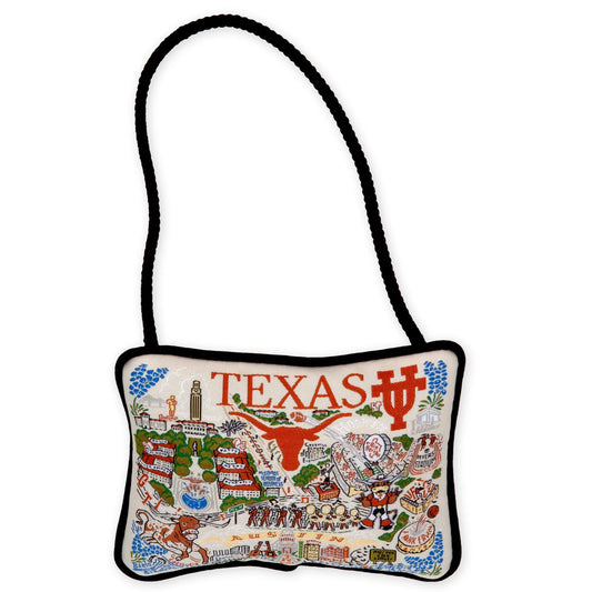 UNIVERSITY OF TEXAS MINI PILLOW ORNAMENT
