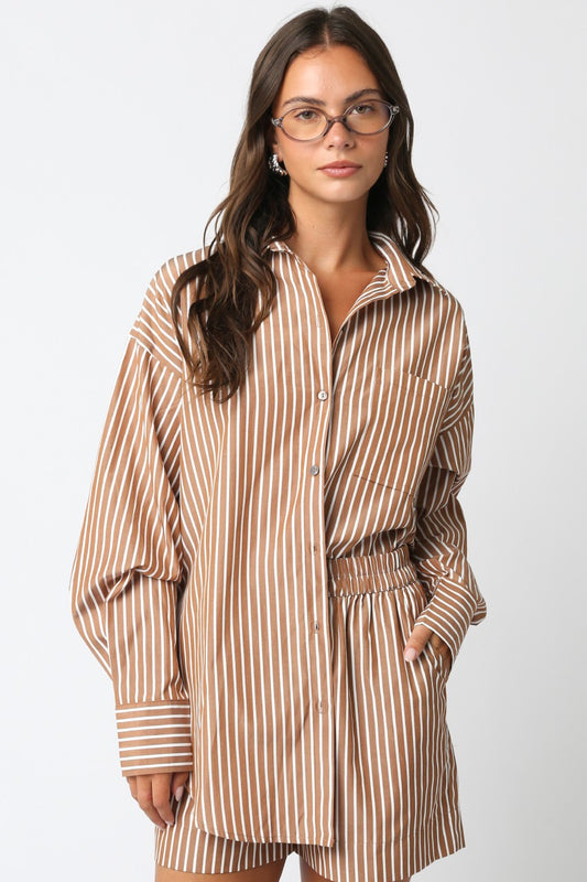 DOMINQUE STRIPE SHIRT