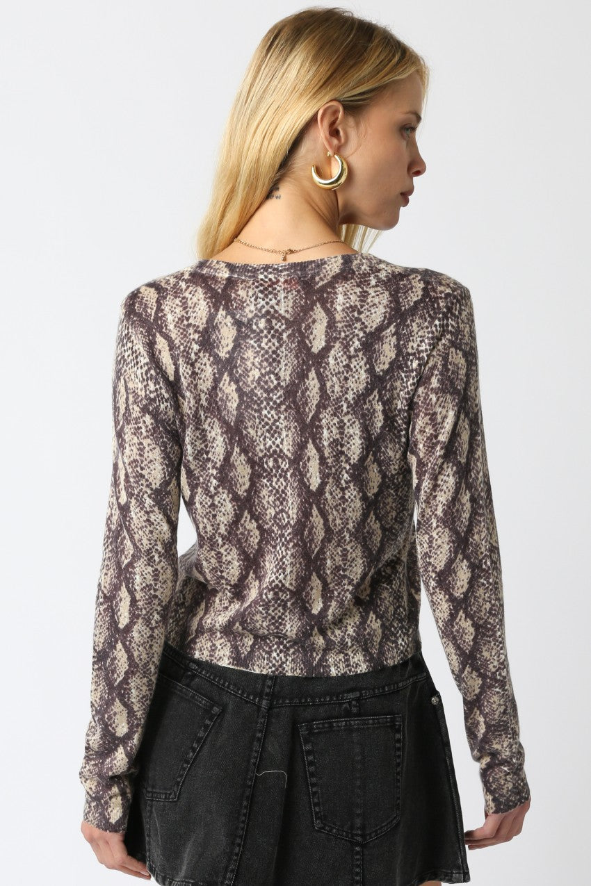 RINA ANIMAL KNIT TOP