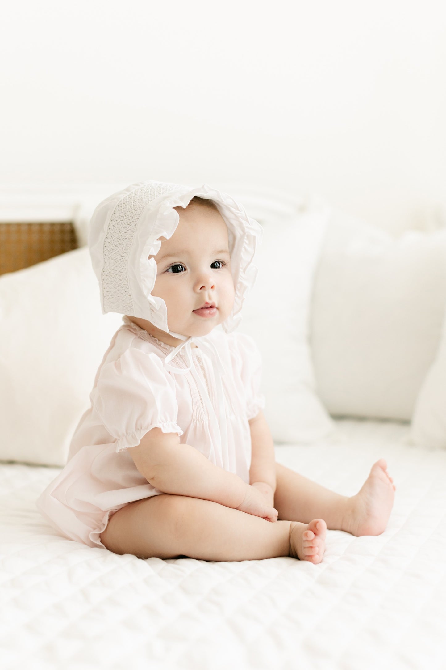 PINTUCKS AND LACE BUBBLE