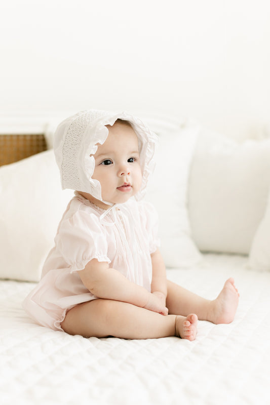 PINTUCKS AND LACE BUBBLE