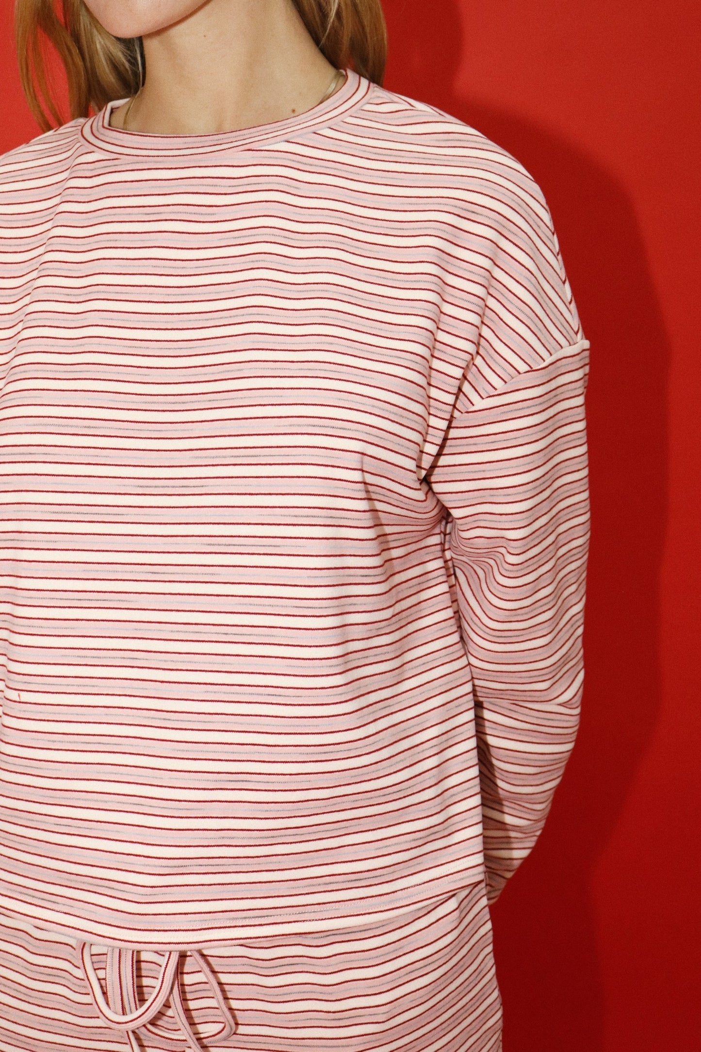 STRAWBERRY STRIPED TOP