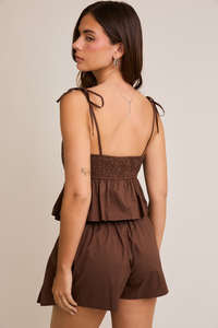 Pleated Top with Skort