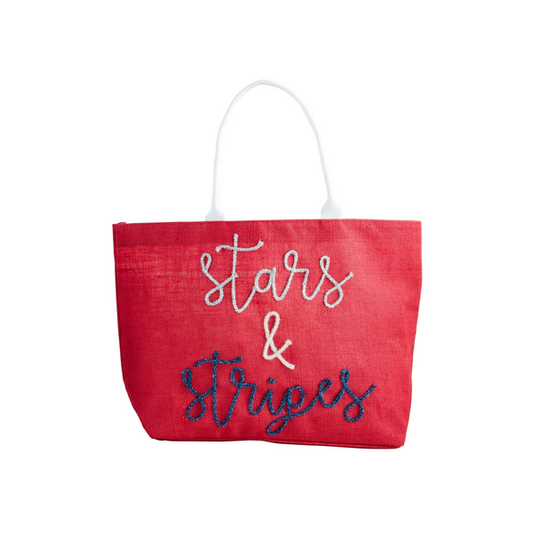 4th Of July Sparkle Tote-Rd